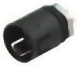 Złącze wielostykowe przemysłowe 4-pinowe Subminiaturowe, panelowe Gniazdo binder