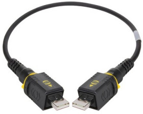 USB 2.0 connection cable, PushPull (V4) type A to PushPull (V4) type A, 2 m, black, 09454451903