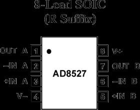 Low Voltage, High Slew Rate, Low Noise, 7 MHz Rail-to-Rail Op Amp, Dual