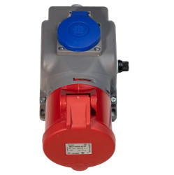 VIPLAST Gniazdo siłowe stałe KOMBI 32A + 250V z Bezpiecznikiem FUSE