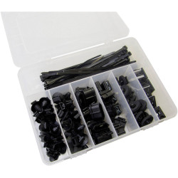WKK 60245 Assorted Cable Mounts 132 Parts for Organised Wiring