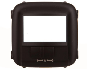 VALENA ALLURE Plakietka łącznika automatycznego bez zacisku n z przełącznikiem on/off czarny 752181