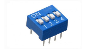DIPSWITCH 4x BLUE
