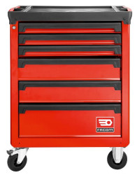 Szafka na rolkach, na kółkach, 6-szufladowa, Facom