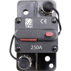 TRU COMPONENTS TC-13596612 Fuse circuit breaker 250A Black Automotive