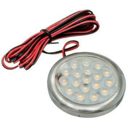 IDET Oprawa meblowa LED 1,5W 12V DC okrągła neutralna biała podszafkowa