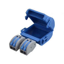 Mufa kablowa żelowa wielokrotnego użytku na 2 złączki 0,2-4mm2 hermetyczna IPx8 ShellBOX MJB222