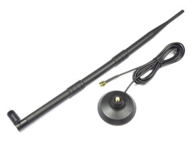 Antena WiFi 2.4GHz 9÷12dBi 38cm RSMA z podstawką