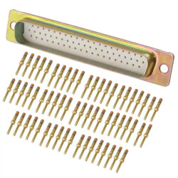 Złącze D-Sub 62-pinowe Męski Kątowe Montaż na panelu raster 2.29mm