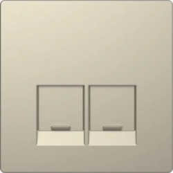 Merten Płytka centralna gniazda.2xRJ45 D-Life piasek sahary MTN4572-6033