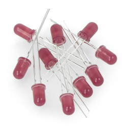 Dioda LED 5mm fioletowa - 10szt.