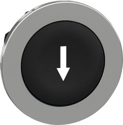Schneider Electric ZB4FA335 ZB4FA335 Element czołowy dla przycisku płaski, resetowalny (Ø) 30.5 mm ↓ chrom, czarny 1 szt