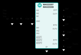 Two/Three-Output, Low-Noise LDO Linear Regulators