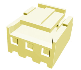 Obudowa złącza 3-pinowe -rzędowe raster: 3.96mm TE Connectivity Męski Economy Power Ekonomiczne złącze zasilania