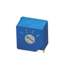 Obrotowy przełącznik wyboru, SP4T, 100 mA, 5V dc, 4-położeniowy, NIDEC COPAL ELECTRONICS GMBH S-2050