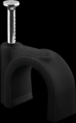 64684 Cable clamp 12 mm black box of 100 pcs