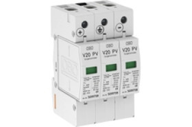 Ogranicznik przepięć PV ze zdalną sygnalizacją 1000V DC C Typ 2 3P 20kA 4kV V20-C 3PHFS-1000 5094574
