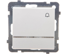 SONATA Przycisk /dzwonek/ z podświetleniem ecru ŁP-6RS/m/27