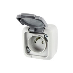 Gniazdo pojedyncze +0 n/t IP54 szare 90555515-PL Palmiye Viko Panasonic