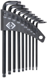 Pin wrench kit, T8, T9, T10, T15, T20, T25, T27, T30, T40, TORX, T4409