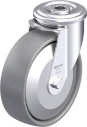 Blickle 887290 LER-PO 125G-ELS-FA Rolka obrotowa z blachy stalowej Średnica koła: 125 mm Maksymalne obciążenie: 150 kg 1