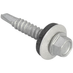 ForgeFix TechFast Hex Head Roof Screw Self-Drill Light Section 5.5x32mm Pack 100