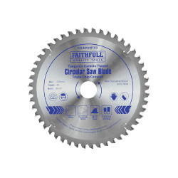 Faithfull FAIZ21648TCG TCT Circular Saw Blade Triple Chip Ground 216 x 30mm x48T