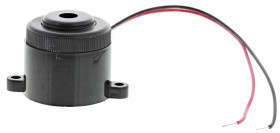 Brzęczyk piezoelektryczny średnica 28mm, sygnał impulsowy wolny 87dB RS PRO