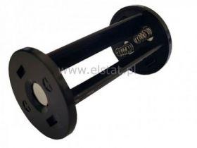 Koszyk na baterie 2x 18650 okrągły