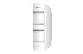 Bezprzewodowy zewnętrzny czujnik ruchu PIR z funkcją antymaskingu, kolor biały, AJAX