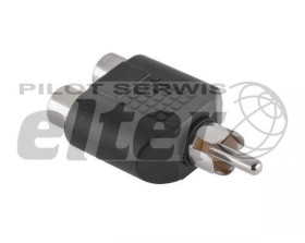 Wtyk cinch/RCA - 2x gniazdo cinch