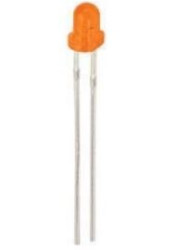 Dioda LED 3mm pomarańczowa matowa (10szt)