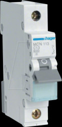 MCN113 Circuit breaker, 1-pole, 6 kA, C characteristic, 13 A, 1 module