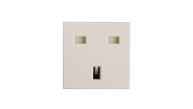 Mosaic Gniazdo Pojedyncze Z/U 13A Standard Brytyjski Białe 077505