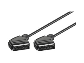 Scart-Verbindungskabel, Nickel, ø 7 mm