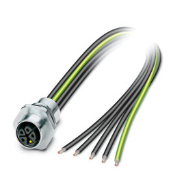 Złącze wielostykowe przemysłowe 5-pinowe M12 Montaż przedni Gniazdo Phoenix Contact