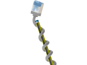 Kabel patchcord CAT 6a U/FTP 0,5m Cu szary ultra-elastyczny