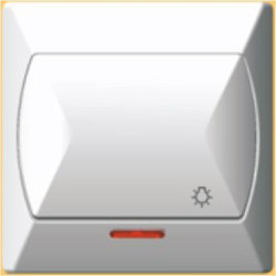 AKCENT biały ŁP-6AS łącz.podś. dzwonek OSPEL