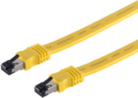 Patch cable, RJ45 plug, straight to RJ45 plug, straight, Cat 8.1, U/FTP, LSZH, 3 m, yellow, BS08-42042