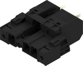 Plug, 3 pole, pitch 7.62 mm, straight, black, 2630540000