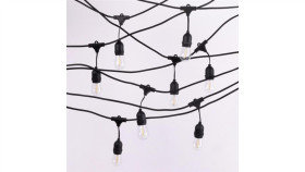 Girlanda Ogrodowa Zestaw Led 10M +10 Żarówek Filament G45 E27 1W 2700K