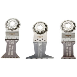 Fein 35222967100 E-Cut Combo Set: 3 Blades for Wood &amp; Metal Starlock