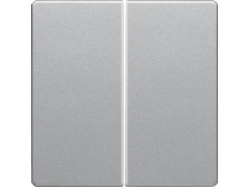 BERKER Q.x Przycisk podwóny aluminium aks lak 85142124 HAGER