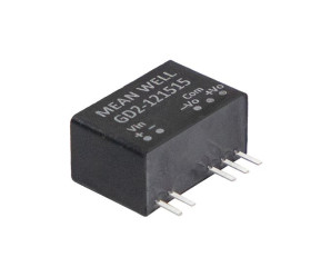 Przetwornica DC-DC, 2W, Uwe 21,6 → 26,4 V DC, Uwy 20/-5V dc, Iwy ±8 → 80mA, MEAN WELL