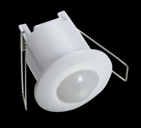 Podtynkowy czujnik ruchu zmierzchu 360st do zabudowy mini biały