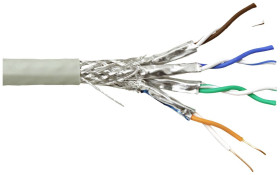 Value 21.99.0884 Przewód sieciowy CAT 6a S/FTP szary 300 m
