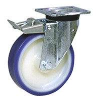 Koło samonastawne średnica kabla 200mm Otwór na śrubę LAG 450kg wysokość całkowita 249mm