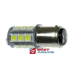 Dioda LED BA15D 18SMD5050 Biała 12V