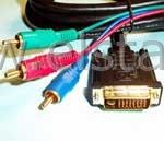 Kabel komp. DVI - 3xRCA 1,8m ( 24 + 1 )