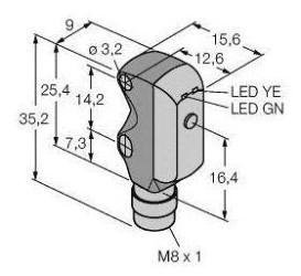 Fotokomórka odbiciowa Turck VS3RP5XLPQ 3062626 1 szt.